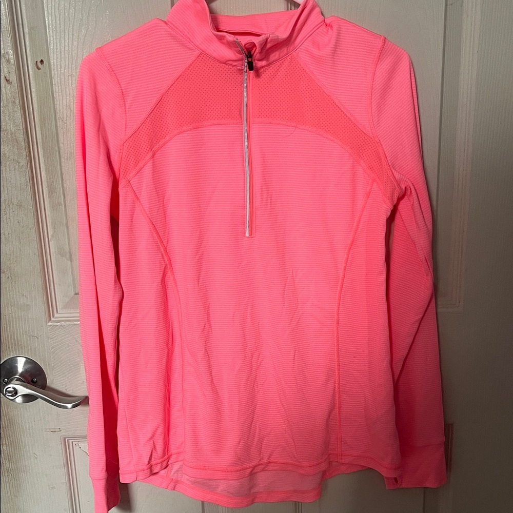 Women's Pink Quarter-Zip Top
